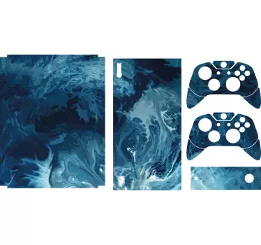 Sticker Xbox surface tourbillonnante océanique - TenStickers