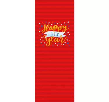 Sticker noël voeux de nouvel an festifs - TenStickers