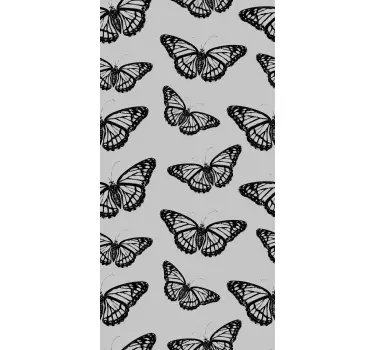 Sticker fenêtre motif papillon noir - TenStickers