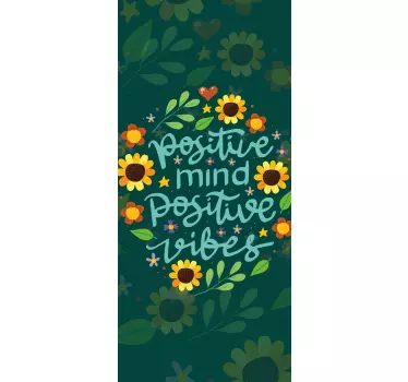 Sticker porte pensées optimistes, énergie stimulante - TenStickers