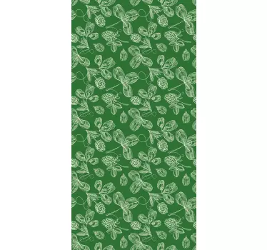 Sticker frigo motif feuillage vert - TenStickers