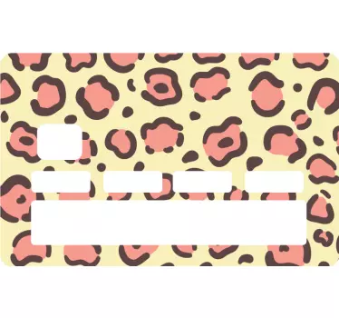 Sticker carte bancaire motif léopard - TenStickers