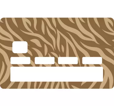 Sticker carte bancaire motif sauvage - TenStickers