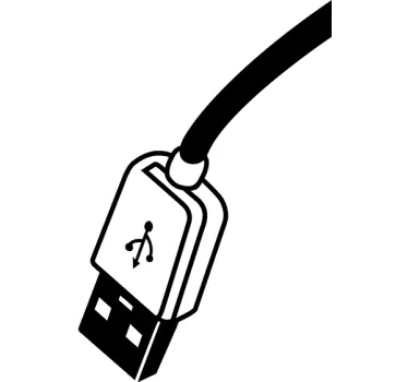 Sticker cêble USB - TenStickers