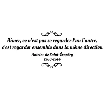 Sticker mural salon texte citation Inspiration - TenStickers