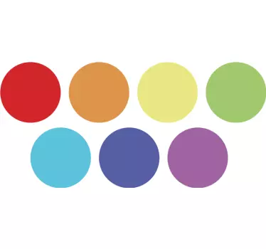 Sticker pois arc-en-ciel - TenStickers