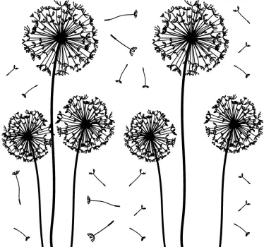 Sticker fleur pissenlits - TenStickers