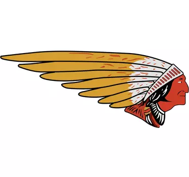 Sticker logo Indian - TenStickers