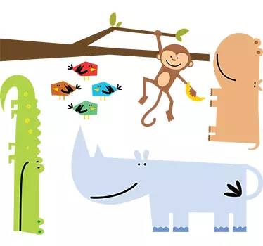 Stickers animaux savane - TenStickers
