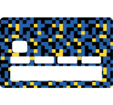 Sticker carte bancaire motif abstrait - TenStickers