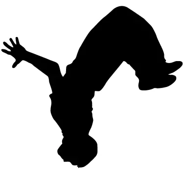 Sticker parkour acrobatie - TenStickers