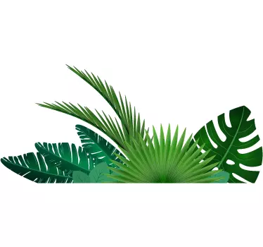 Stickers jungle feuilles tropicales - TenStickers