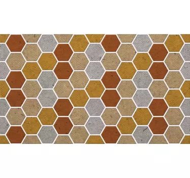 Stickers Meuble imitation de nid d'abeilles - TenStickers