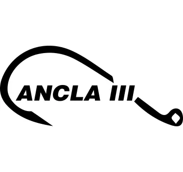 Autocollant nom de bateau avec dessin hameçon - TenStickers