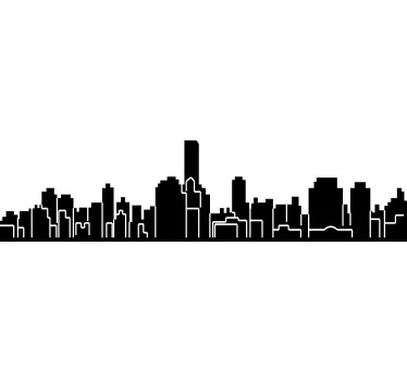 Sticker skyline Palerme - TenStickers