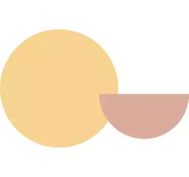 Sticker Mural formes circulaires abstraites - TenStickers