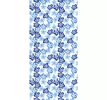 Autocollant fenêtre motif fleurs nordiques - TenStickers