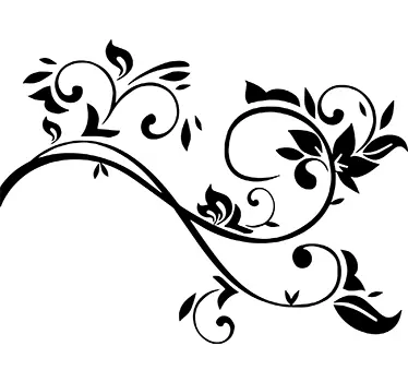 Sticker mural fleurs élégantes - TenStickers