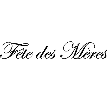 Sticker texte fête des mères - TenStickers