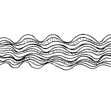 Sticker vagues abstraites - TenStickers