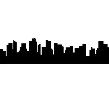 Sticker vitre ligne d'horizon pour bureau - TenStickers