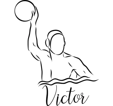 Sticker personnalisé water-polo - TenStickers