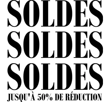 Autocollant pour vitrine ventes en magasin - TenStickers