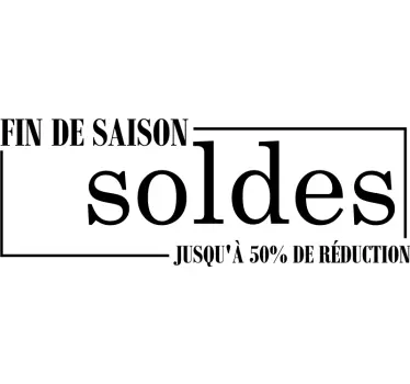 Autocollant pour vitrine fin de saison - TenStickers