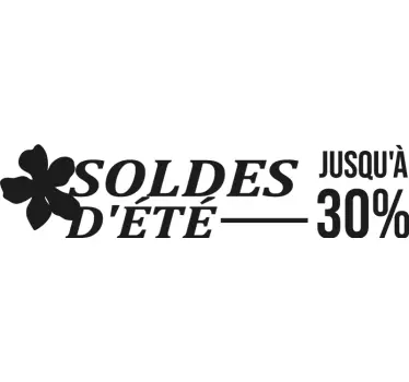 Autocollant pour vitrine soldes d'été - TenStickers