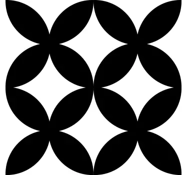 Autocollant translucide pour porte avec motifs géométriques - TenStickers