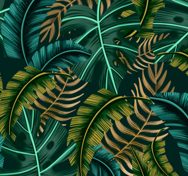 Papier autocollant meuble feuille tropical - TenStickers