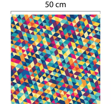 Sticker fenêtre translucide motif géométrique - TenStickers