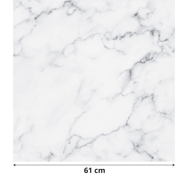Papier autocollant meuble effet marbre blanc - TenStickers