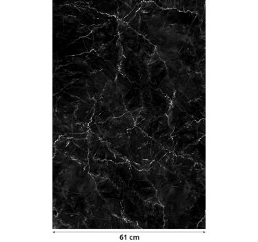 Papier autocollant meuble effet marbre noir - TenStickers