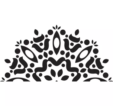 Autocollant pour caravane silhouette mandala - TenStickers