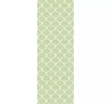 Sticker frigo vert motif géométrique  - TenStickers