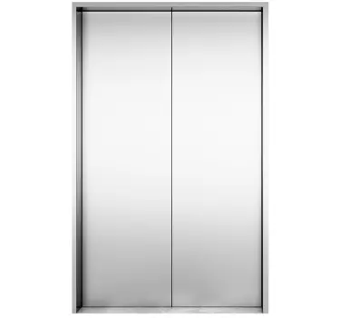 Autocollant porte effet portes d'ascenseur - TenStickers