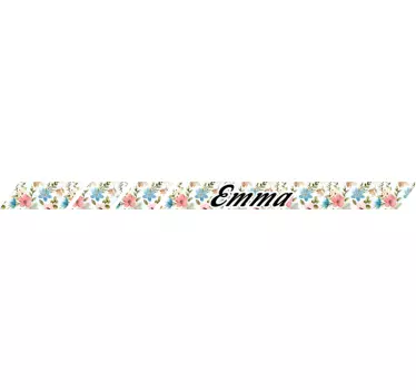 Autocollant trottinette fleurie personnalisable - TenStickers