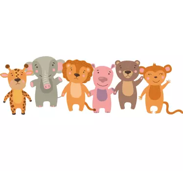 Sticker animaux sauvages dessins  - TenStickers