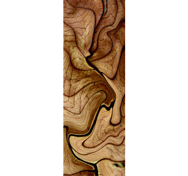 Sticker frigo effet tronc d'arbre  - TenStickers