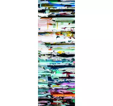 Sticker frigo motif abstrait - TenStickers