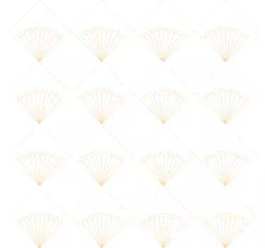 Sticker meuble ligne art déco blanc - TenStickers