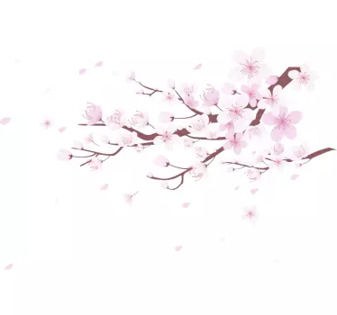 Autocollant mural fleurs de cerisier - TenStickers