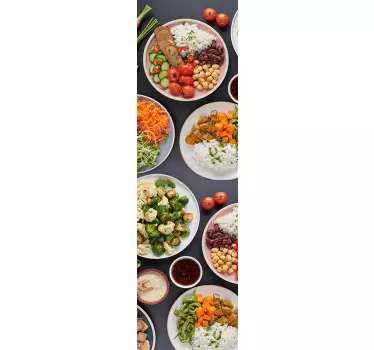 Sticker frigo photo plats de nourriture - TenStickers