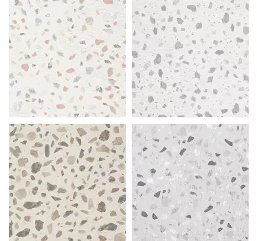 Sticker carrelage imitation terrazzo - TenStickers