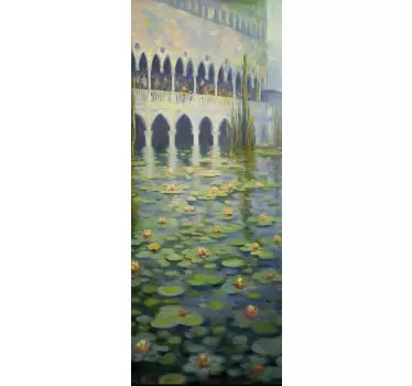 Sticker frigo peinture impressionniste - TenStickers
