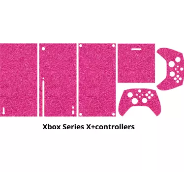 Autocollant Xbox paillettes magenta - TenStickers