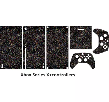 Autocollant Xbox paillettes noires - TenStickers