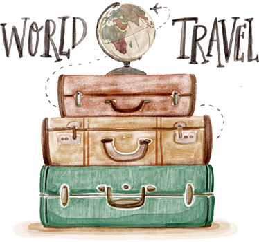 Sticker voyage valises - TenStickers