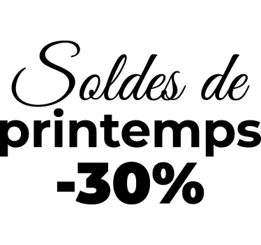 Sticker soldes soldes de printemps - TenStickers